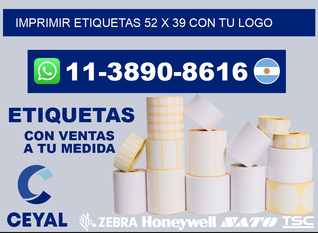imprimir etiquetas 52 x 39 con tu logo
