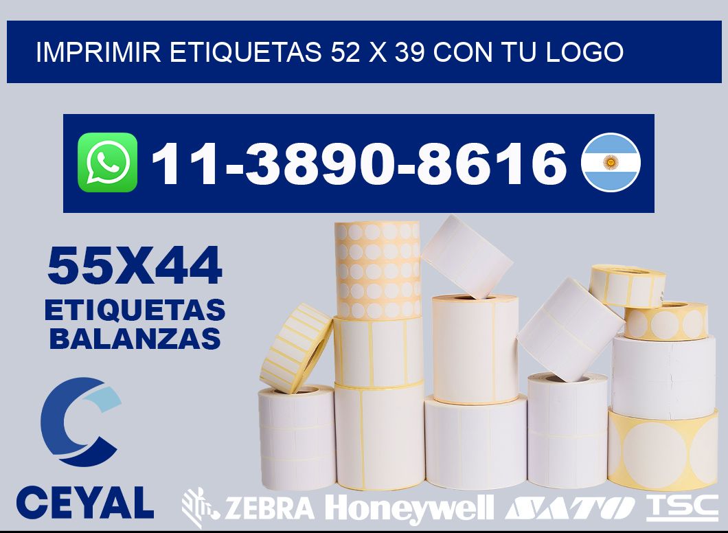imprimir etiquetas 52 x 39 con tu logo