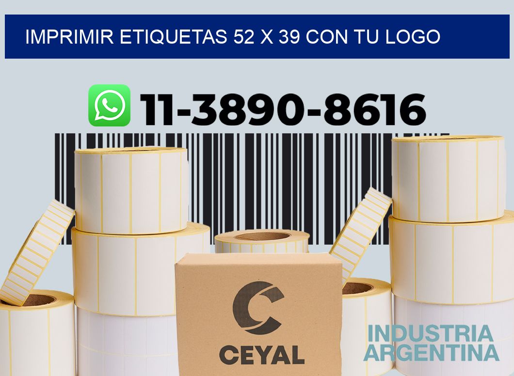 imprimir etiquetas 52 x 39 con tu logo
