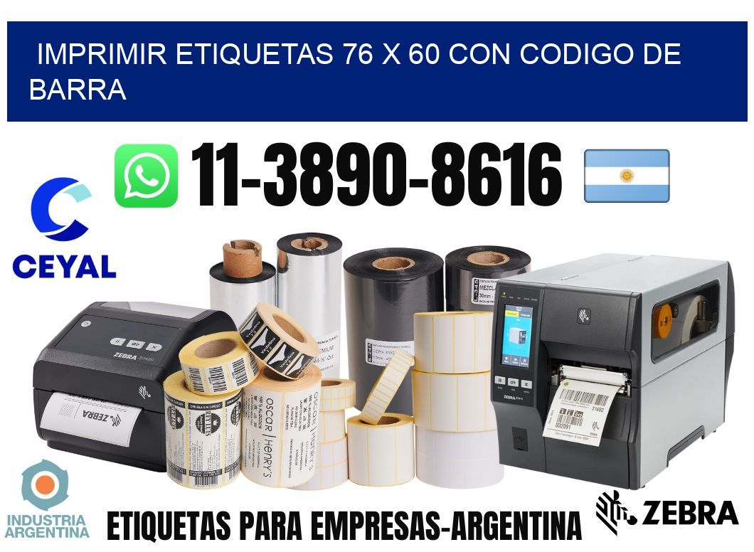 imprimir etiquetas 76 x 60 con codigo de barra