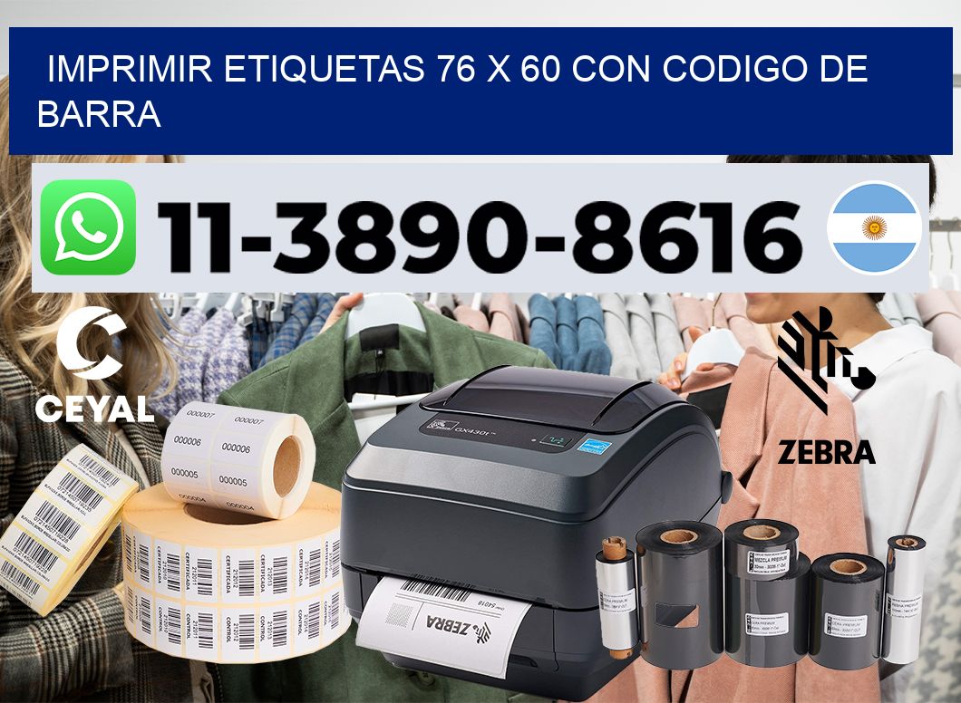 imprimir etiquetas 76 x 60 con codigo de barra