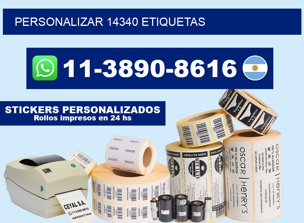 personalizar 14340 etiquetas
