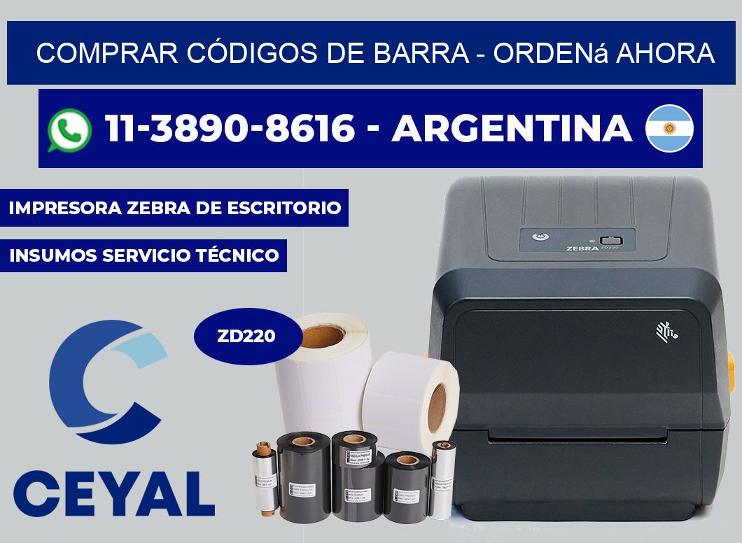 COMPRAR CÓDIGOS DE BARRA - Ordená ahora