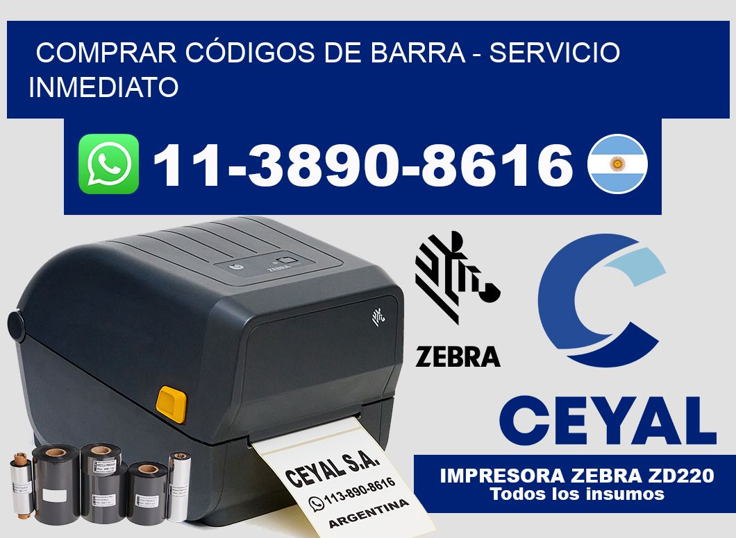 COMPRAR CÓDIGOS DE BARRA – Servicio inmediato