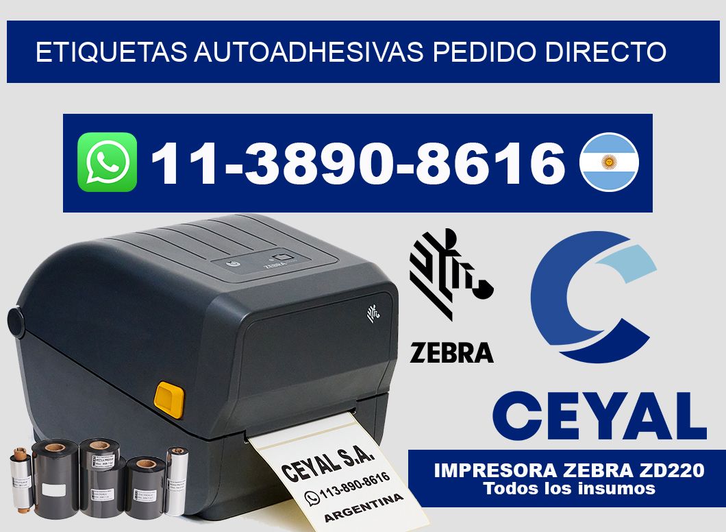 ETIQUETAS AUTOADHESIVAS Pedido directo