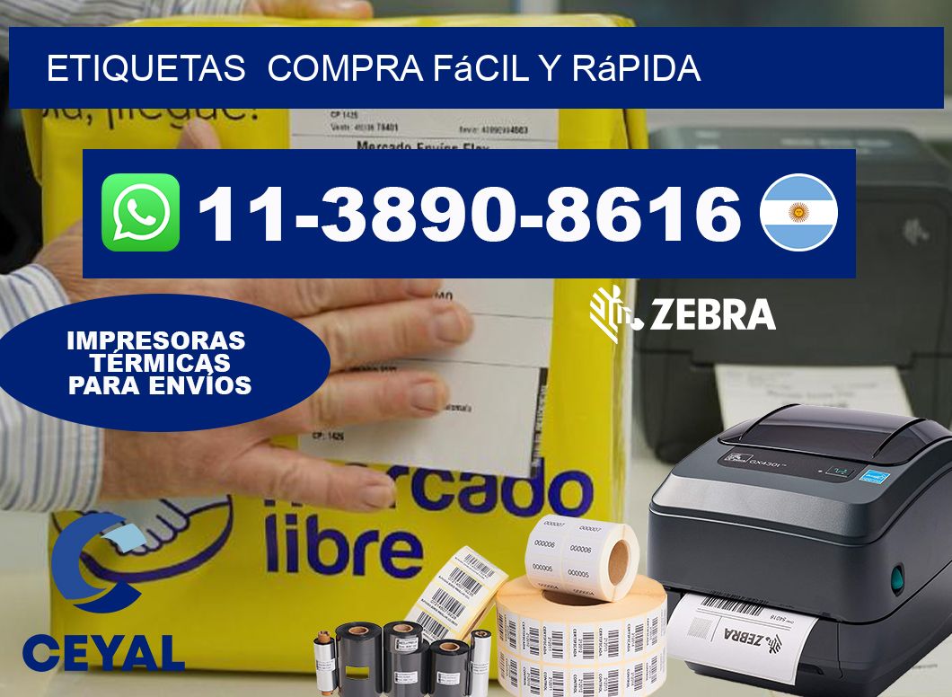 ETIQUETAS  Compra fácil y rápida