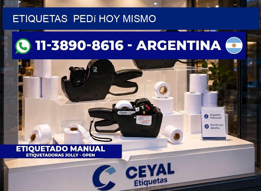 ETIQUETAS  Pedí hoy mismo