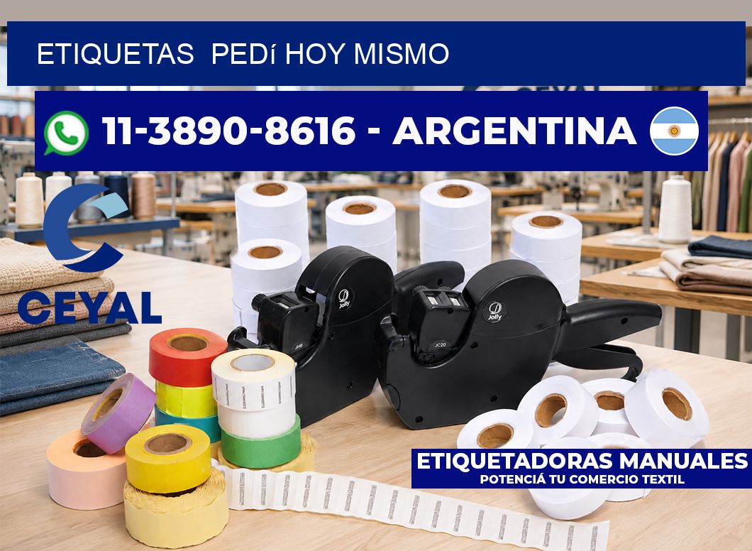 ETIQUETAS  Pedí hoy mismo