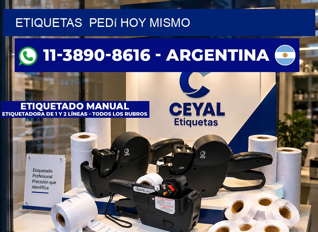 ETIQUETAS  Pedí hoy mismo