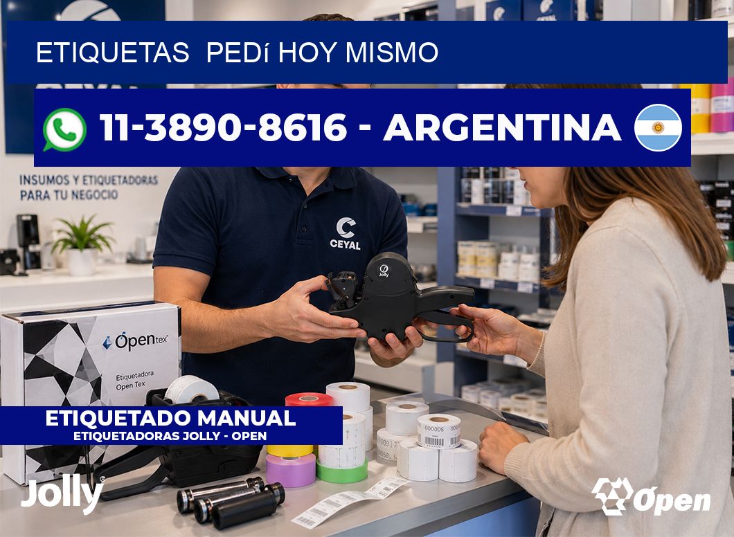 ETIQUETAS  Pedí hoy mismo