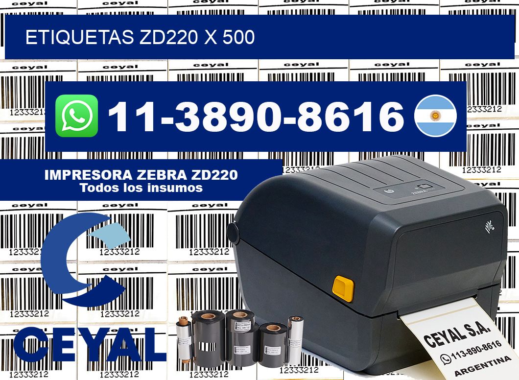 ETIQUETAS ZD220 x 500