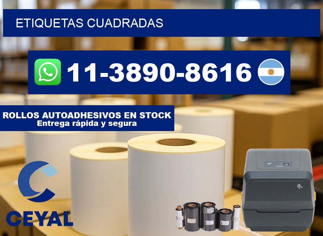 ETIQUETAS cuadradas