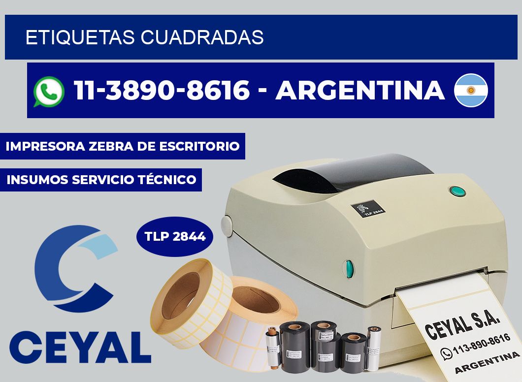 ETIQUETAS cuadradas