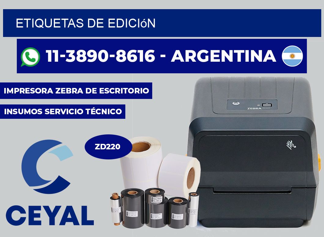 ETIQUETAS de edición