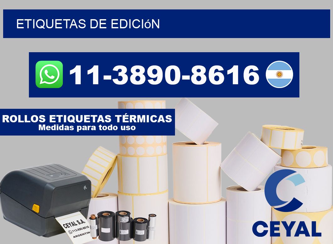 ETIQUETAS de edición