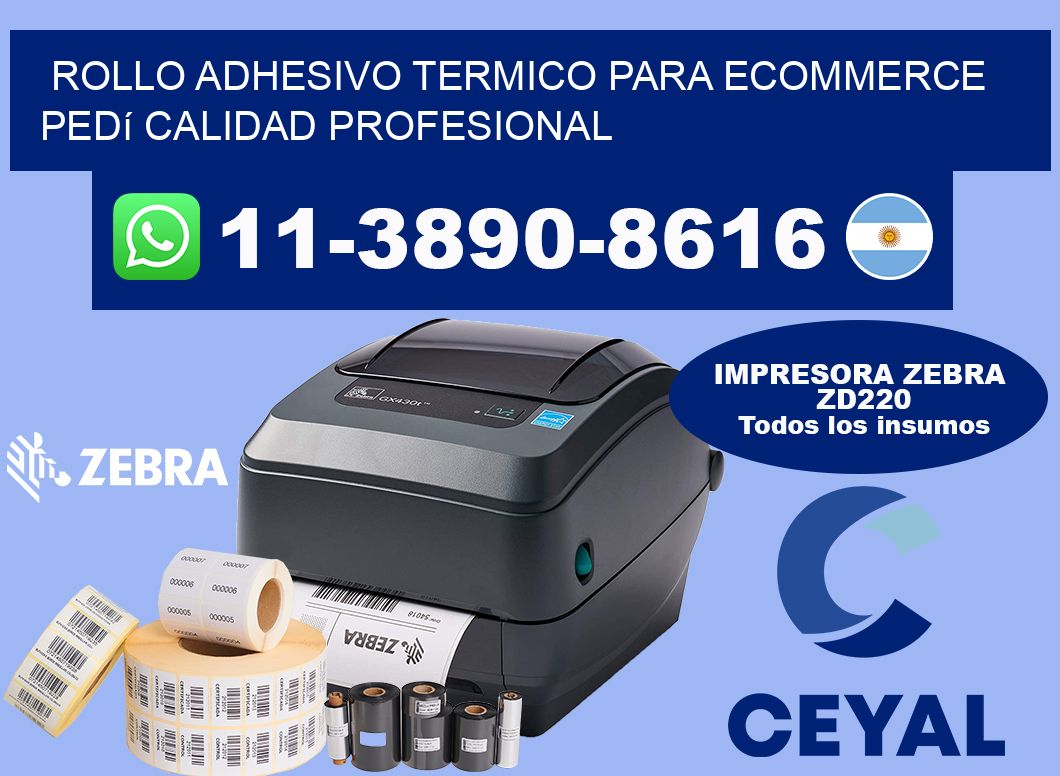 ROLLO ADHESIVO TERMICO PARA ECOMMERCE Pedí calidad profesional