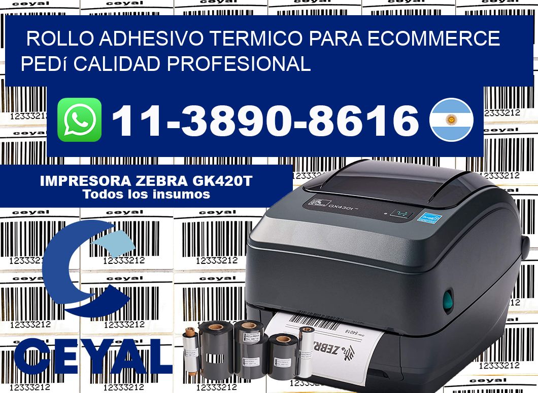 ROLLO ADHESIVO TERMICO PARA ECOMMERCE Pedí calidad profesional