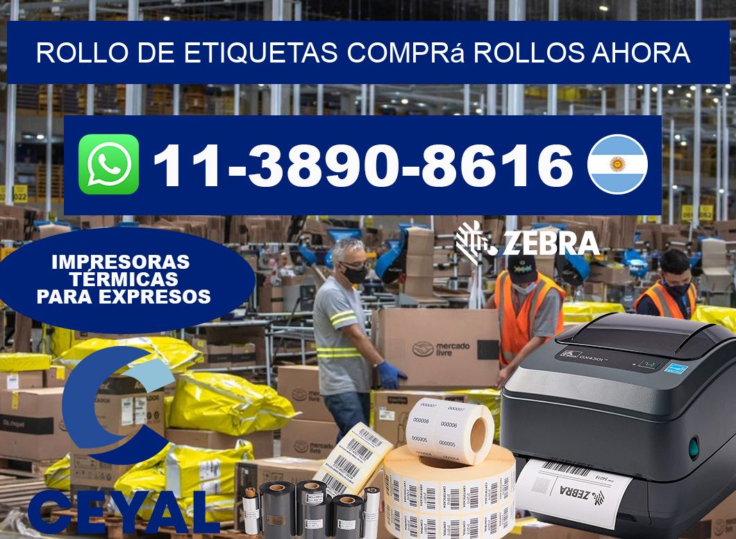 ROLLO DE ETIQUETAS Comprá rollos ahora