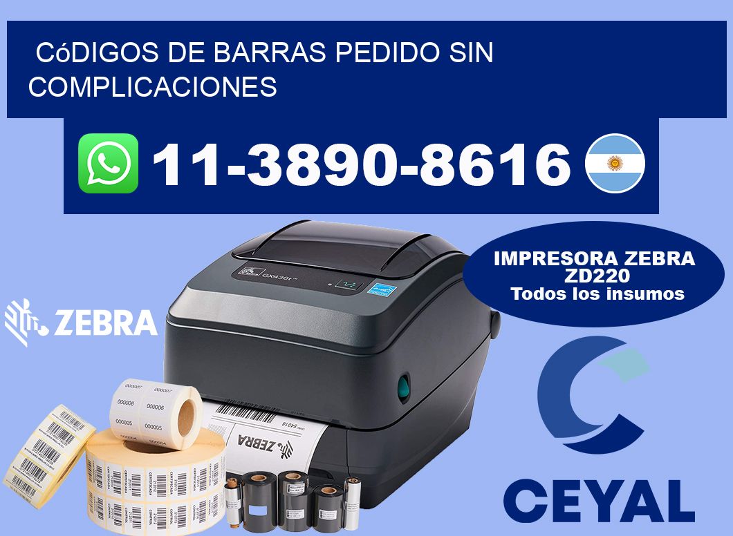 códigos de barras Pedido sin complicaciones