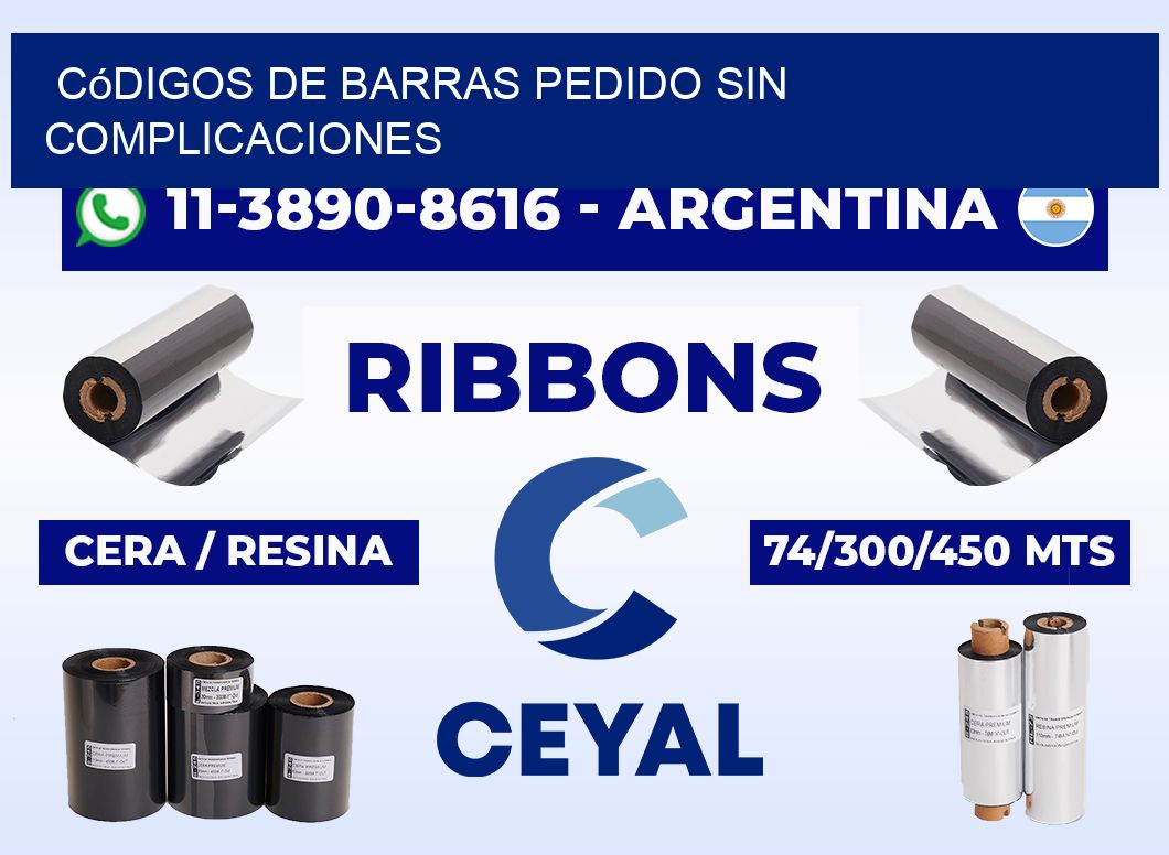 códigos de barras Pedido sin complicaciones