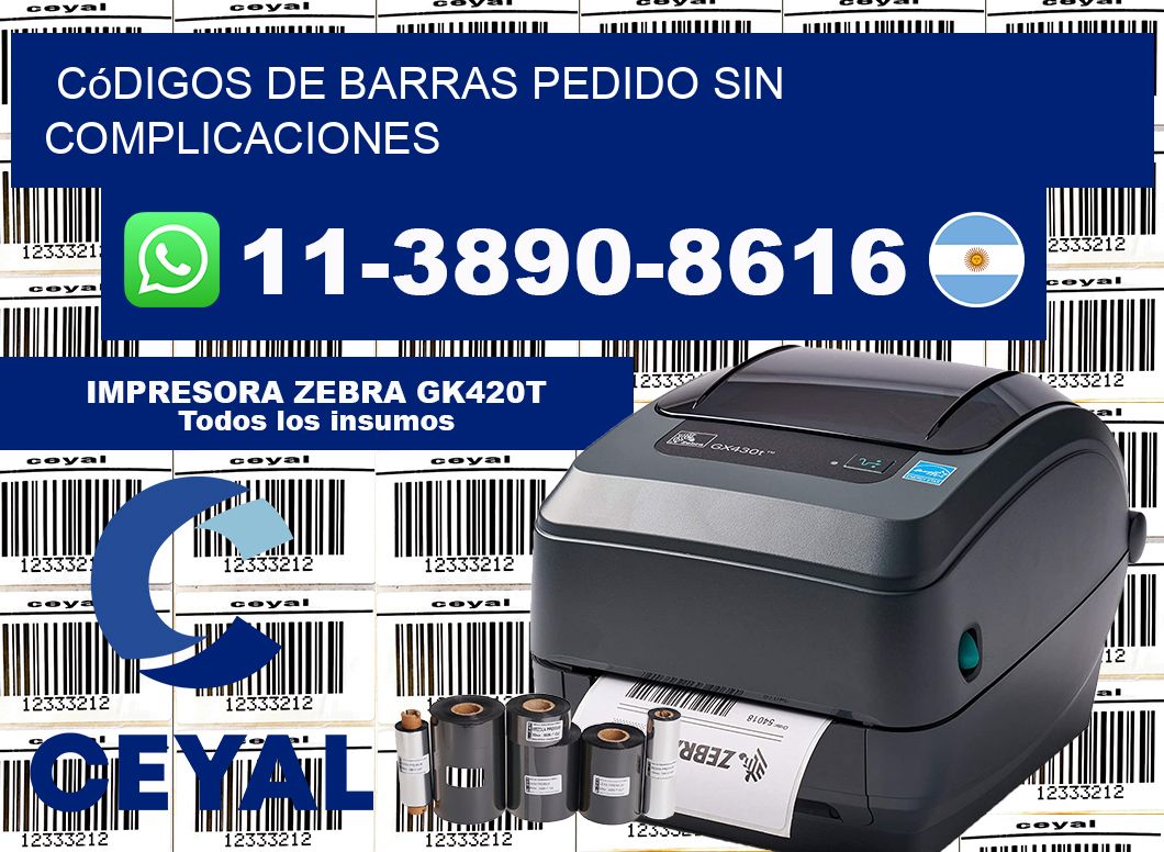códigos de barras Pedido sin complicaciones