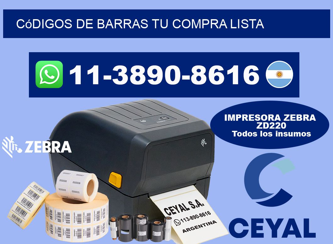 códigos de barras Tu compra lista