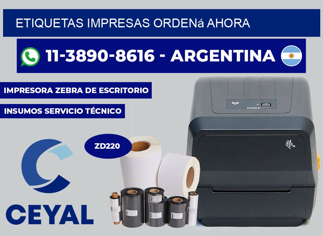 etiquetas impresas Ordená ahora