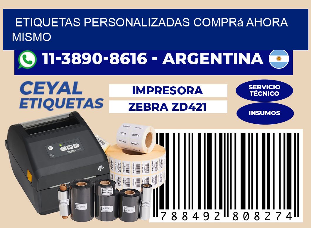 etiquetas personalizadas Comprá ahora mismo