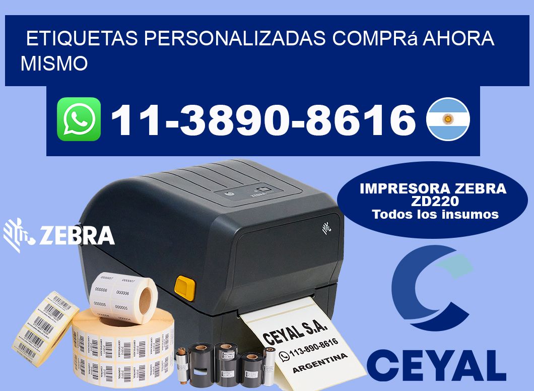 etiquetas personalizadas Comprá ahora mismo