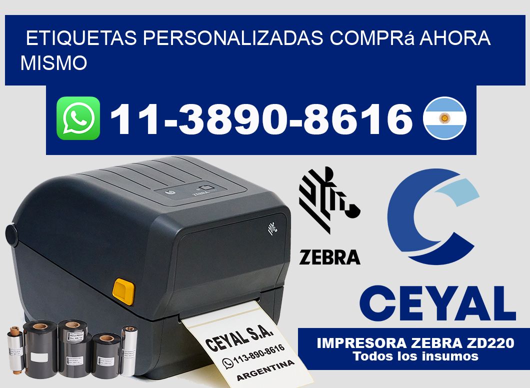 etiquetas personalizadas Comprá ahora mismo