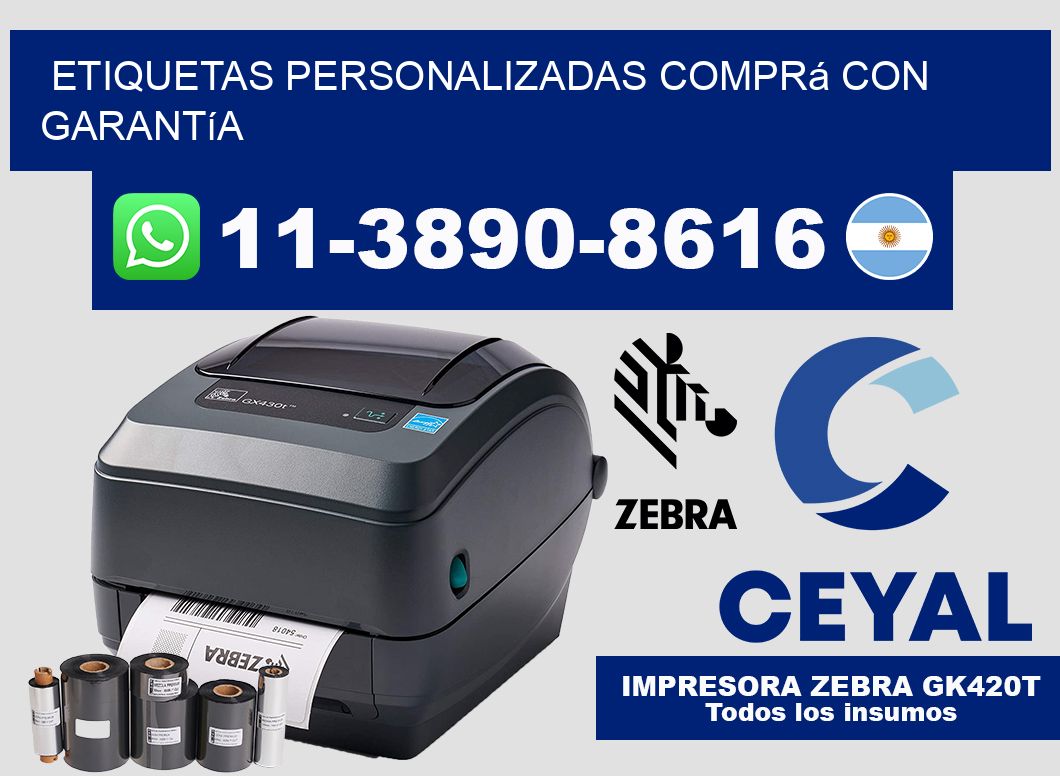 etiquetas personalizadas Comprá con garantía
