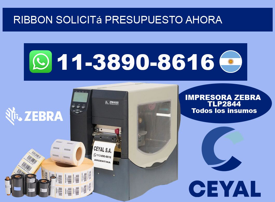 ribbon Solicitá presupuesto ahora
