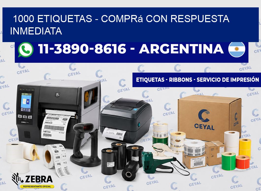 1000 ETIQUETAS - Comprá con respuesta inmediata