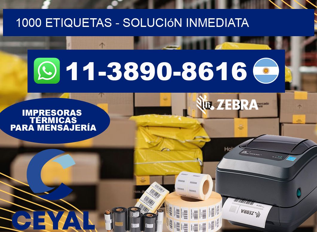 1000 ETIQUETAS - Solución inmediata