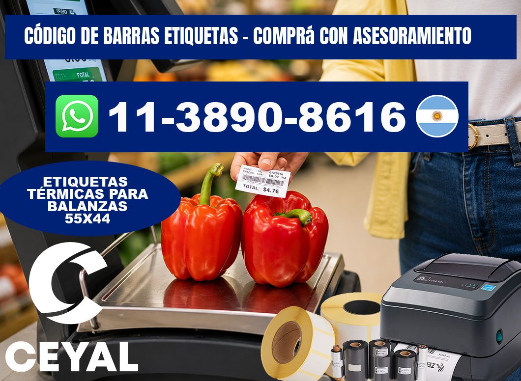 CÓDIGO DE BARRAS ETIQUETAS - Comprá con asesoramiento