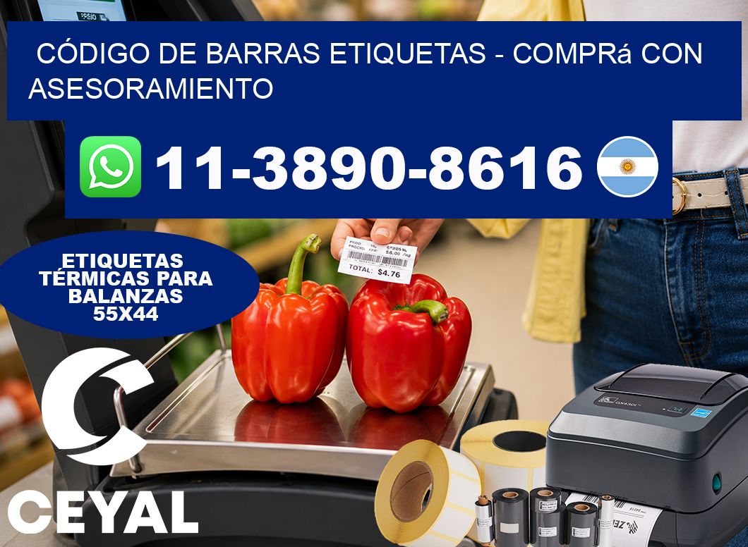 CÓDIGO DE BARRAS ETIQUETAS – Comprá con asesoramiento
