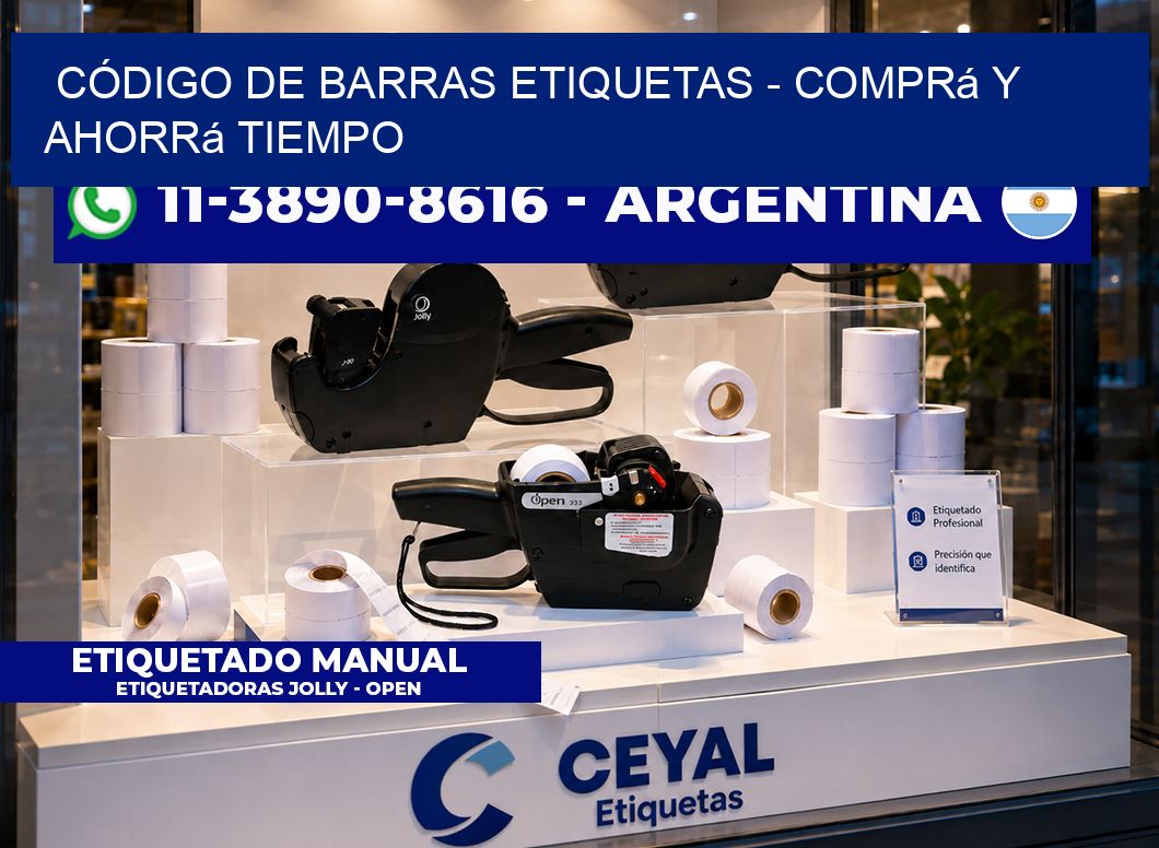 CÓDIGO DE BARRAS ETIQUETAS - Comprá y ahorrá tiempo