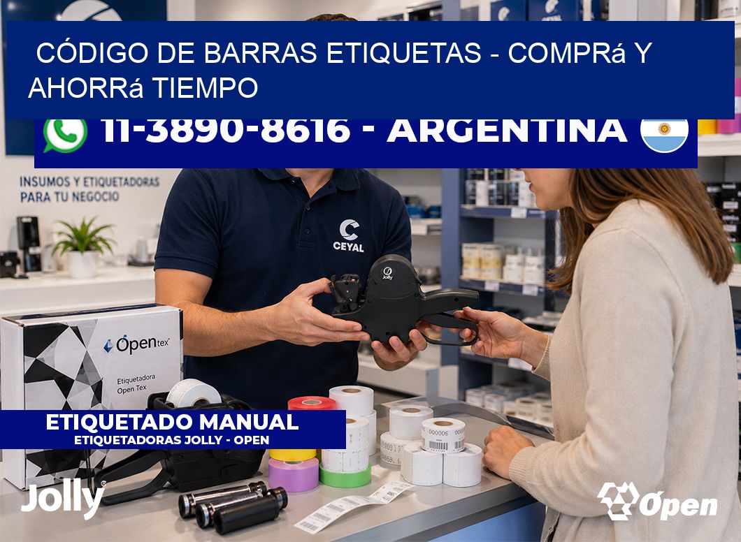 CÓDIGO DE BARRAS ETIQUETAS - Comprá y ahorrá tiempo