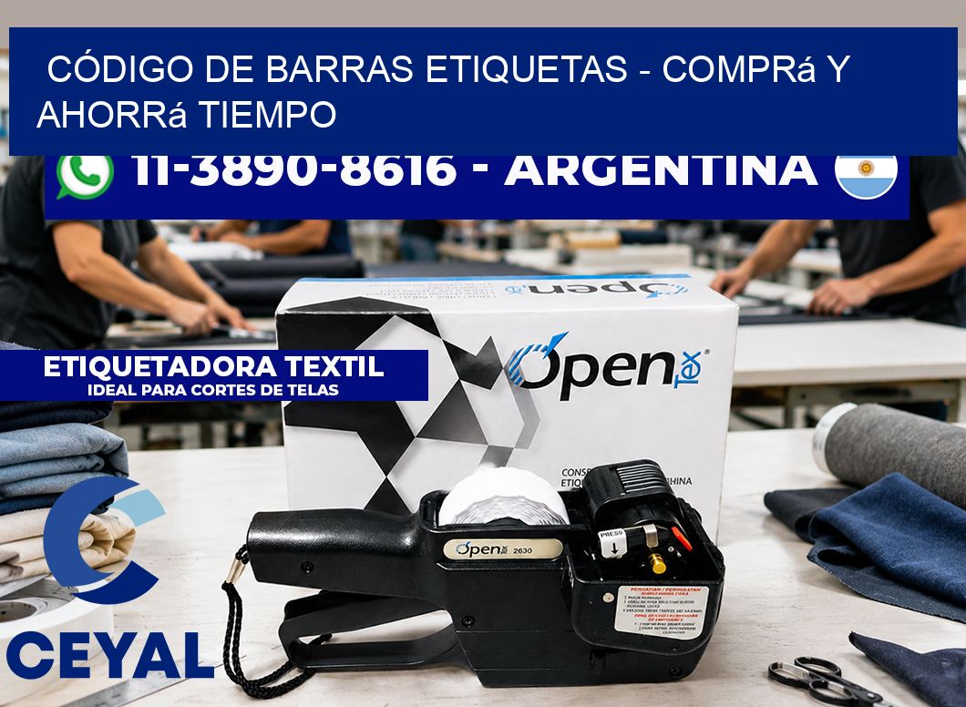 CÓDIGO DE BARRAS ETIQUETAS - Comprá y ahorrá tiempo