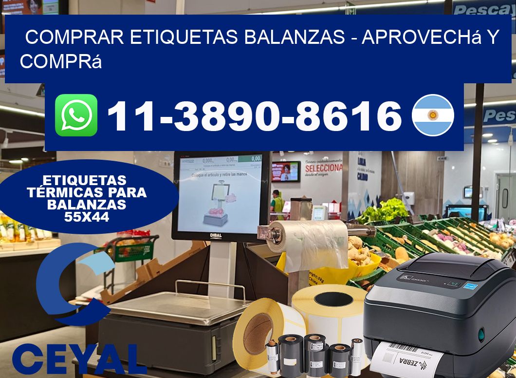 COMPRAR ETIQUETAS BALANZAS – Aprovechá y comprá