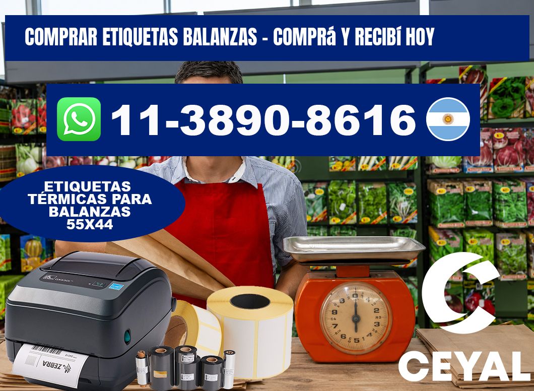 COMPRAR ETIQUETAS BALANZAS - Comprá y recibí hoy