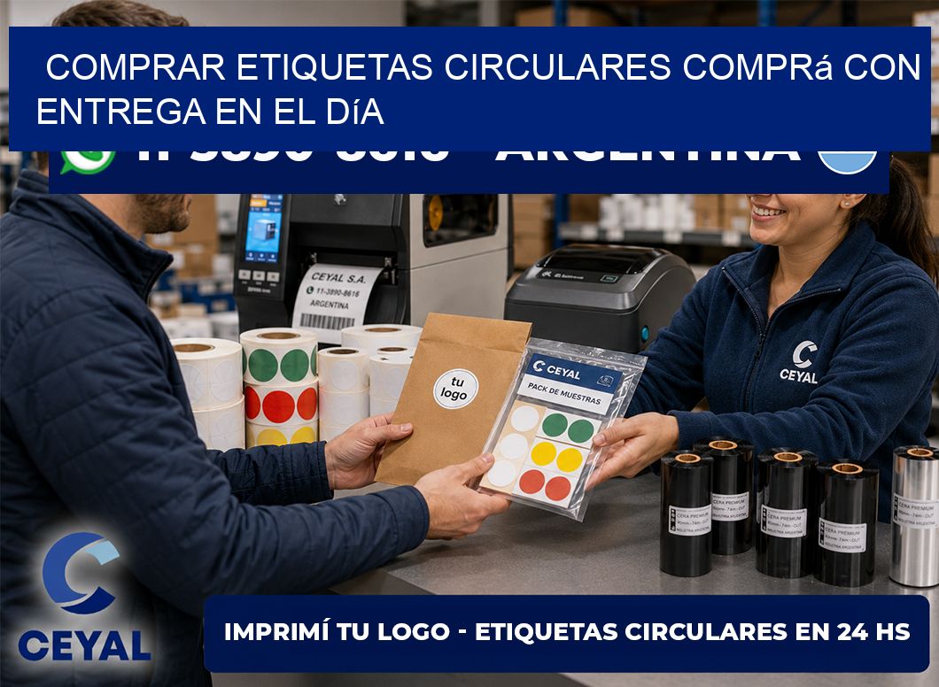 COMPRAR ETIQUETAS CIRCULARES Comprá con entrega en el día