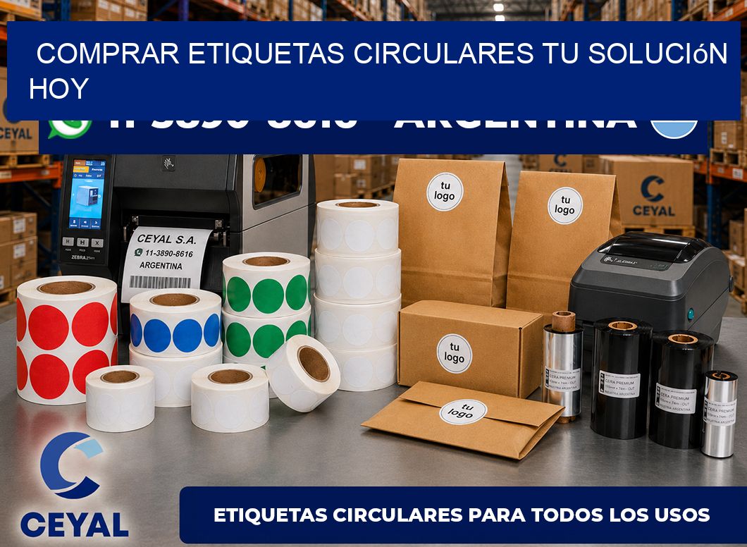 COMPRAR ETIQUETAS CIRCULARES Tu solución hoy