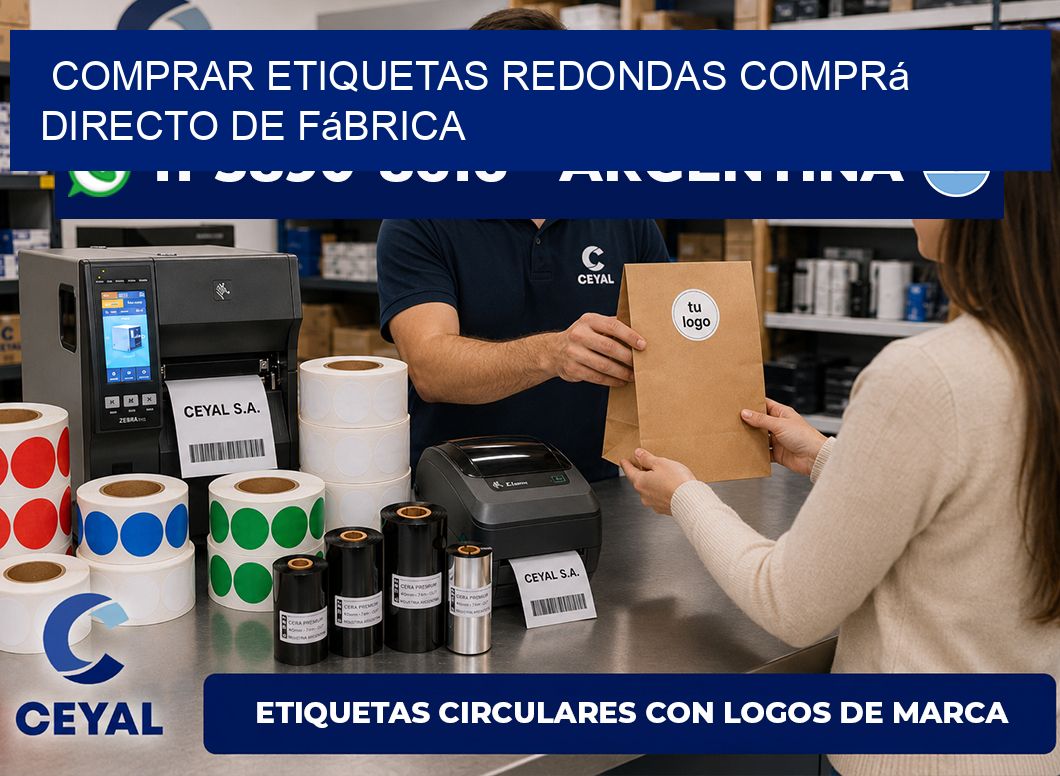 COMPRAR ETIQUETAS REDONDAS Comprá directo de fábrica