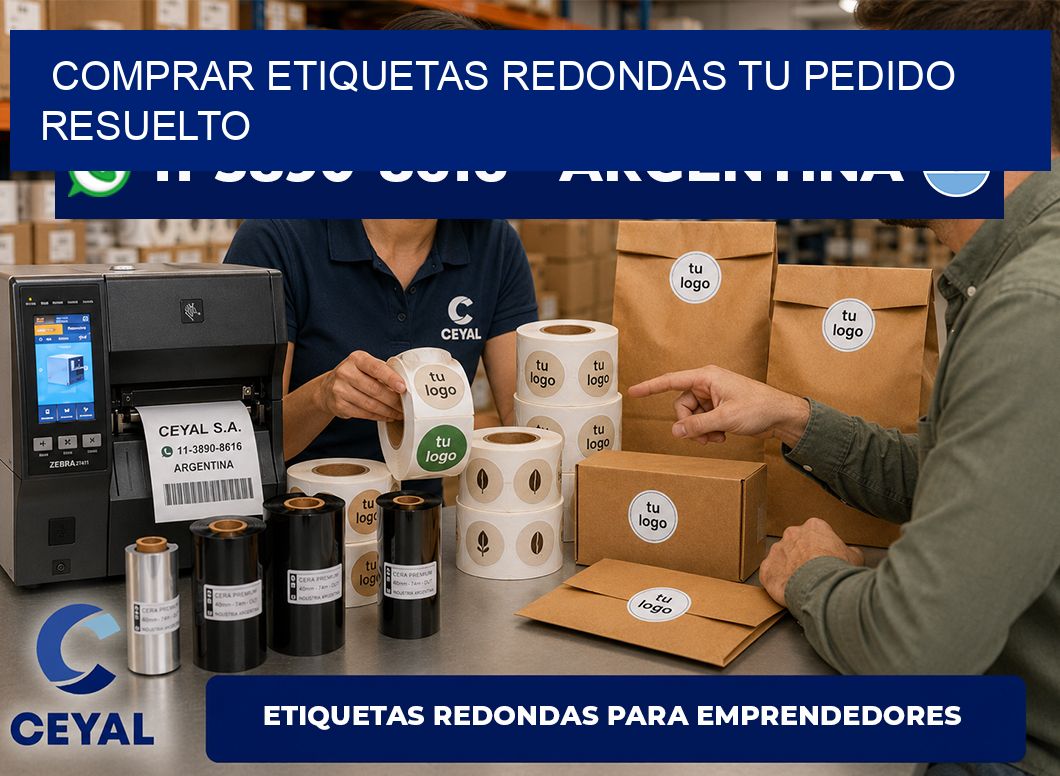 COMPRAR ETIQUETAS REDONDAS Tu pedido resuelto