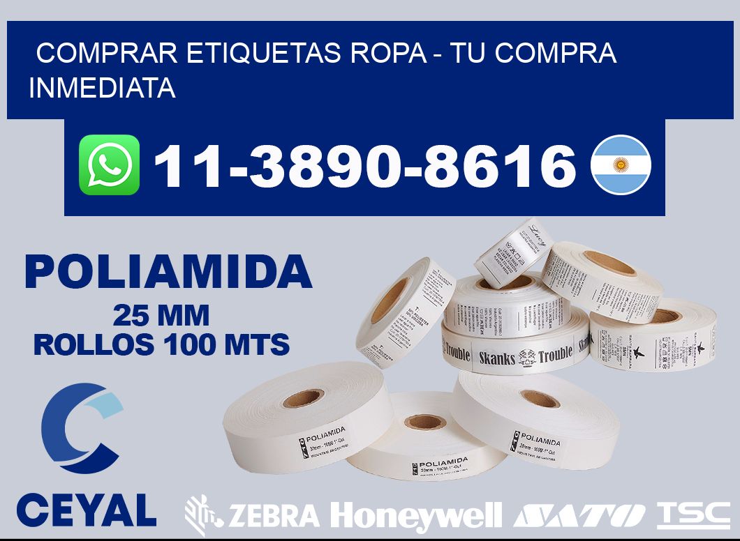 COMPRAR ETIQUETAS ROPA - Tu compra inmediata