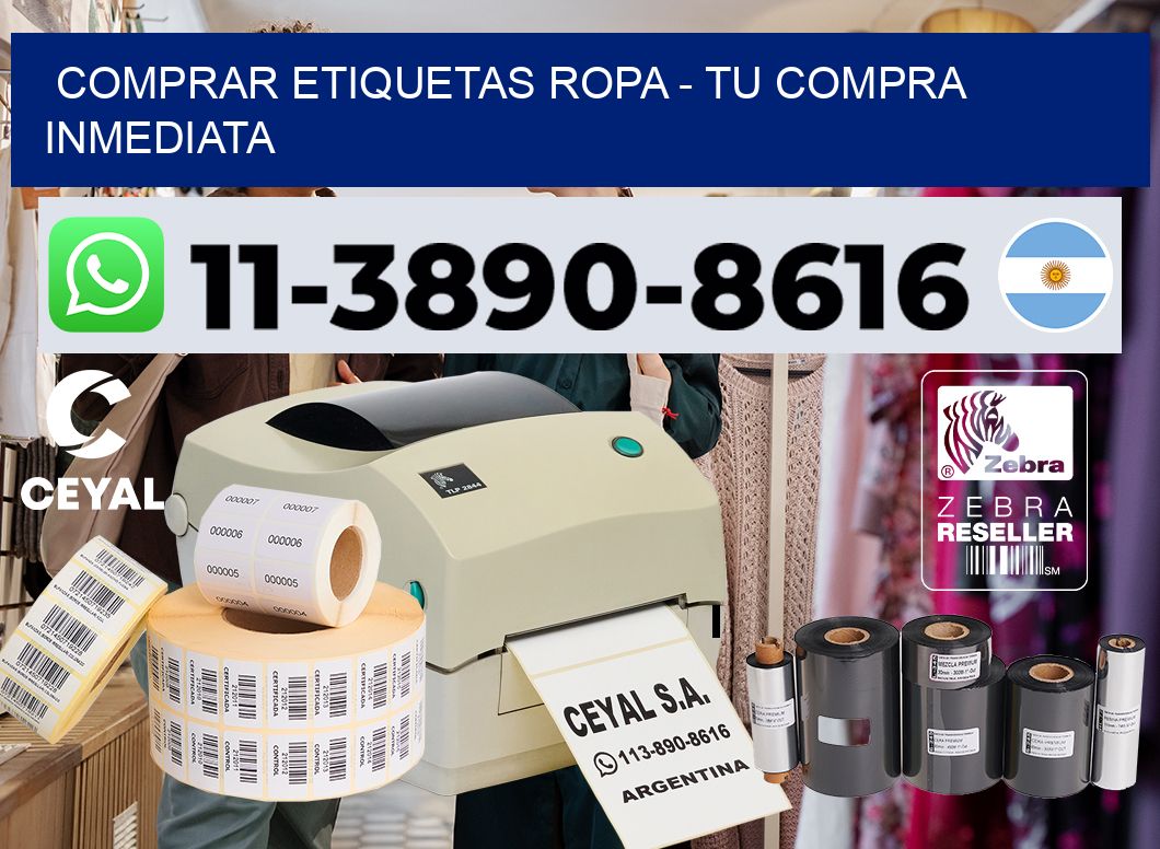 COMPRAR ETIQUETAS ROPA - Tu compra inmediata