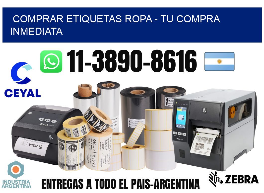 COMPRAR ETIQUETAS ROPA – Tu compra inmediata