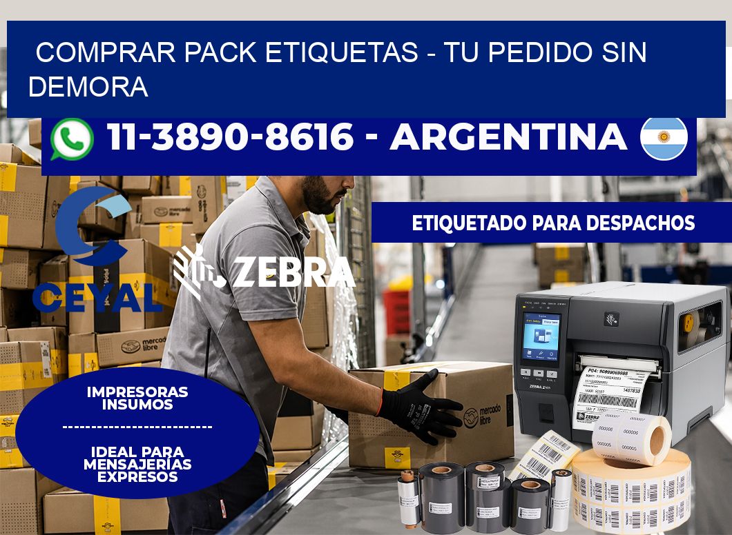 COMPRAR PACK ETIQUETAS - Tu pedido sin demora