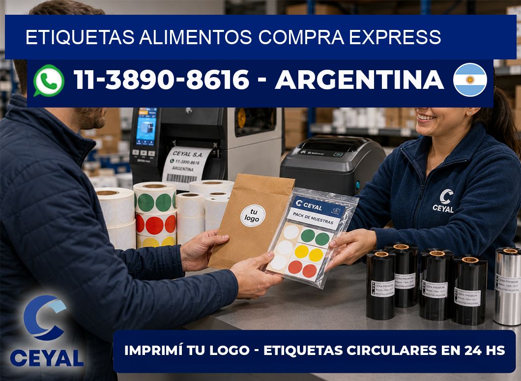 ETIQUETAS ALIMENTOS Compra express